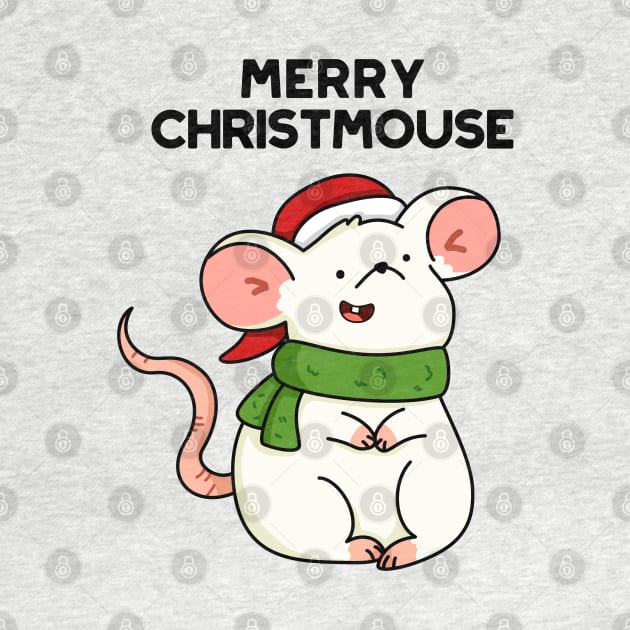 Christmouse Cute Christmas Mouse Pun by punnybone